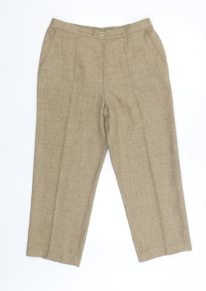 Womens UK Size 12 Marks and Spencer Regular Fit Jegging Brown Trousers