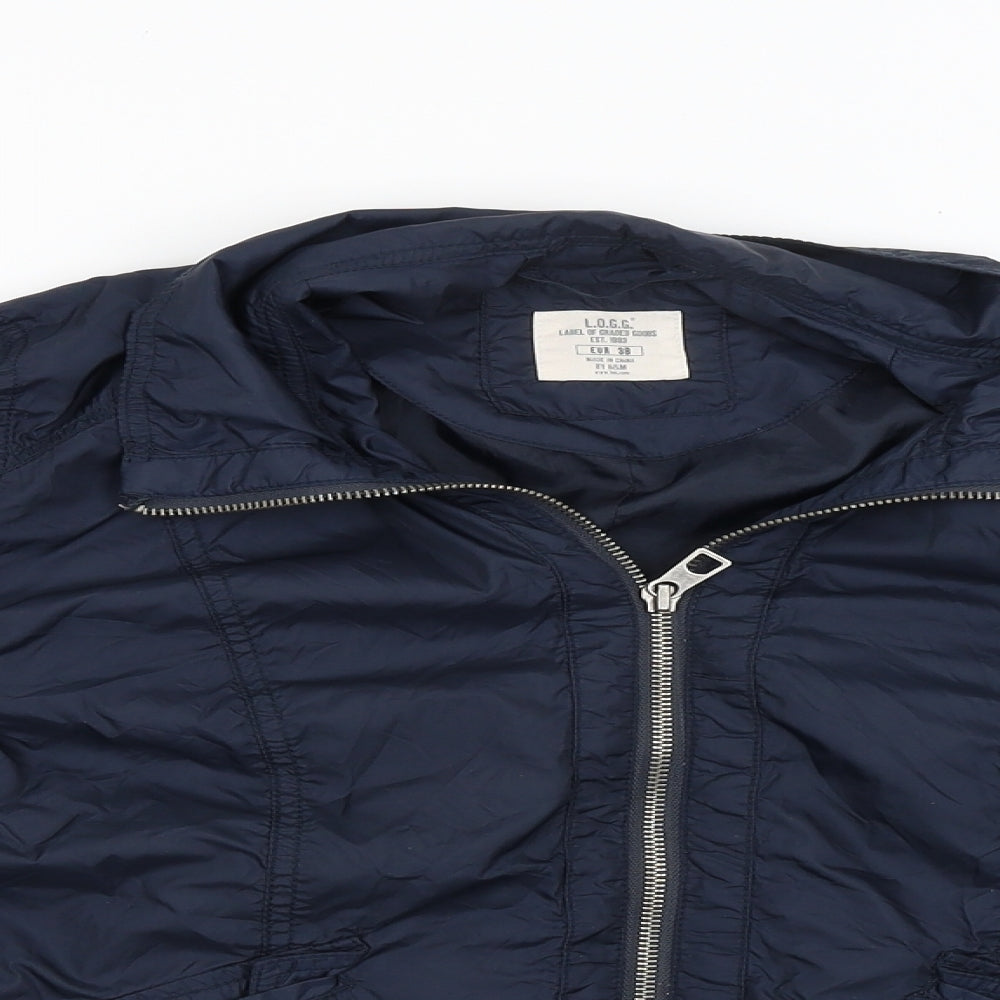LOGG Womens Blue   Jacket Coat Size 38