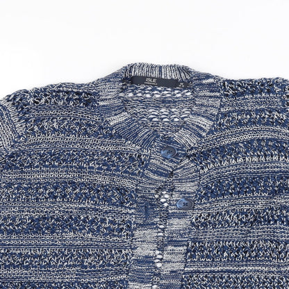 Isle Womens Blue   Cardigan Jumper Size 14