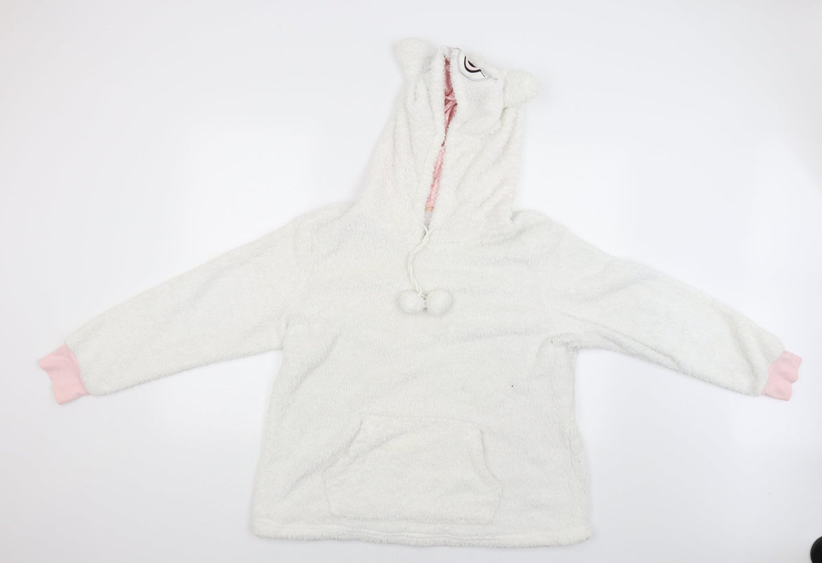 F&F Womens White   Pullover Hoodie Size 12
