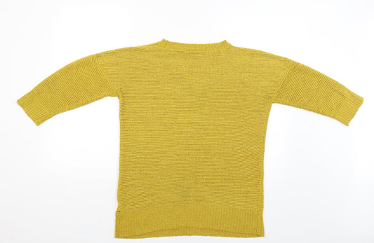 Womens UK Size M Wallis Yellow Pullover Jumper