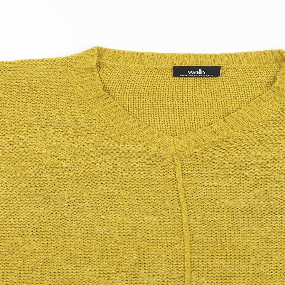Womens UK Size M Wallis Yellow Pullover Jumper