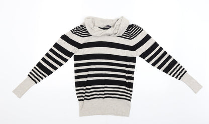Womens UK Size 10 M&S Beige Pullover Jumper