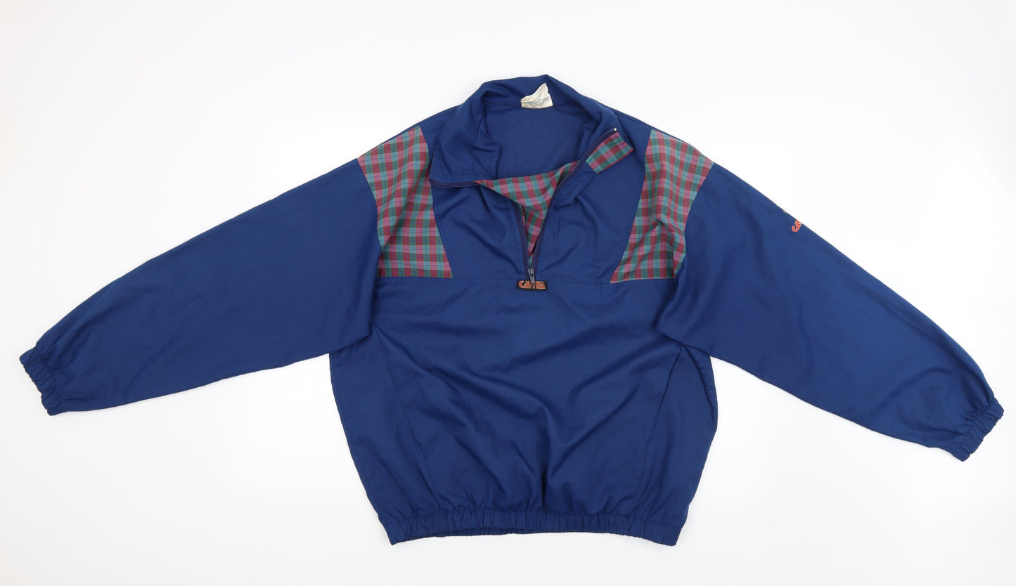 Mens UK Size 40 Caviva Blue Windbreaker Coat