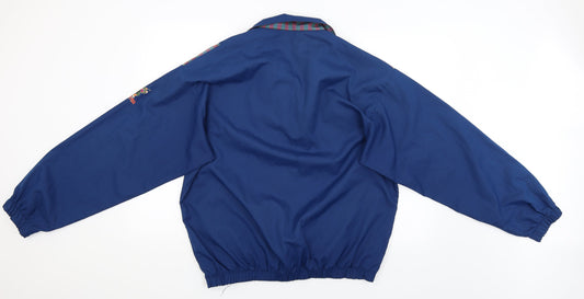 Mens UK Size 40 Caviva Blue Windbreaker Coat