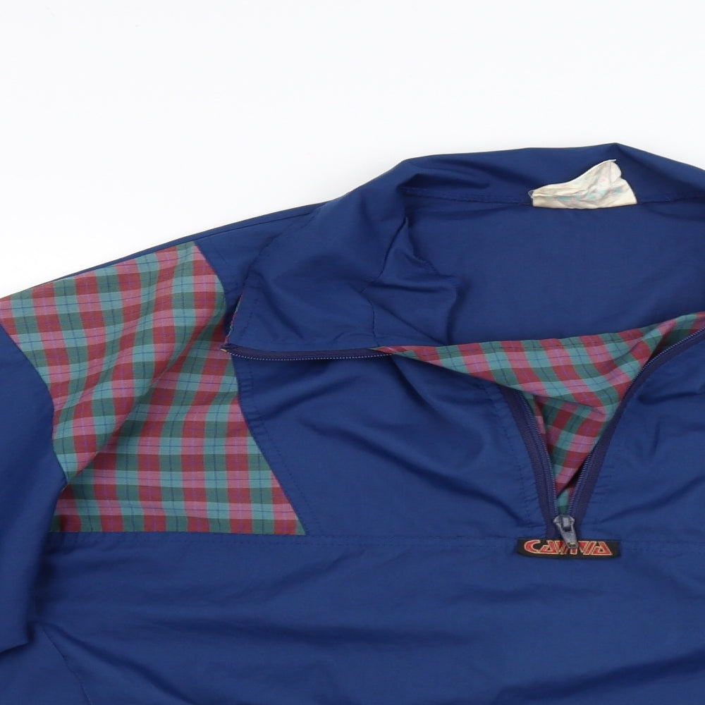 Mens UK Size 40 Caviva Blue Windbreaker Coat