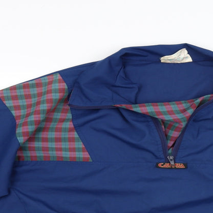 Mens UK Size 40 Caviva Blue Windbreaker Coat