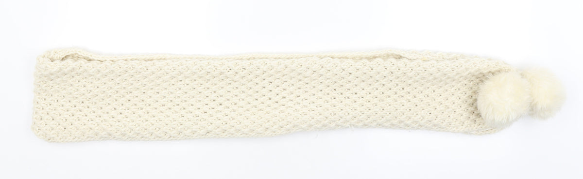 Front view of Atmosphere women’s beige scarf