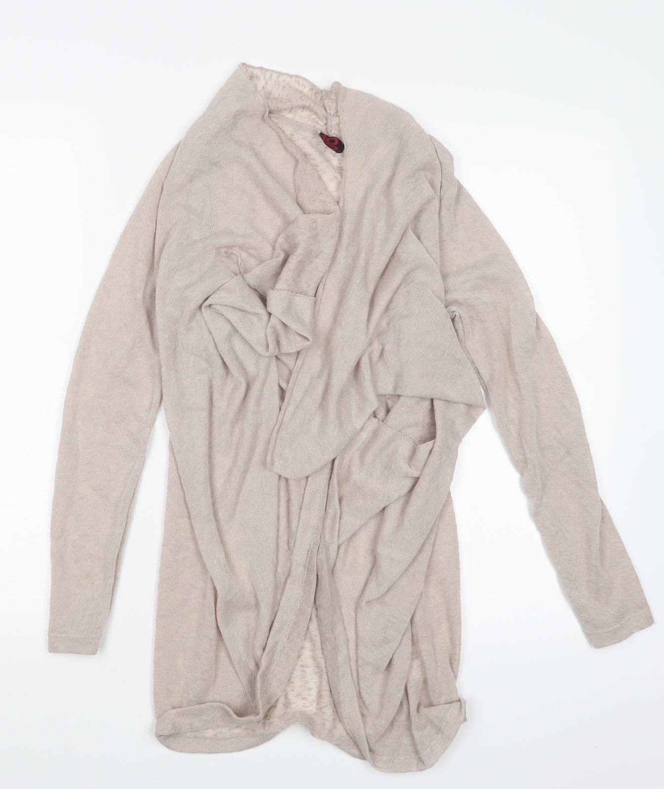 Womens UK Size 14 tg Beige Cardigan Jumper
