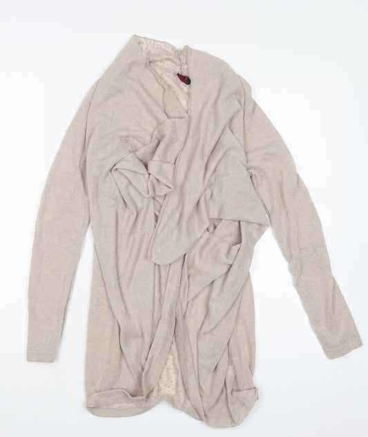 Womens UK Size 14 tg Beige Cardigan Jumper