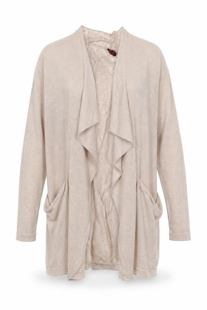 Womens UK Size 14 tg Beige Cardigan Jumper