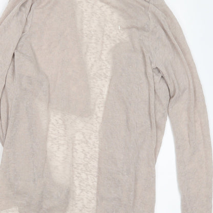 Womens UK Size 14 tg Beige Cardigan Jumper