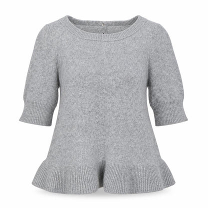 Hoxton Chic Womens Grey  Knit Pullover Jumper Size 10