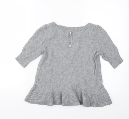 Hoxton Chic Womens Grey  Knit Pullover Jumper Size 10