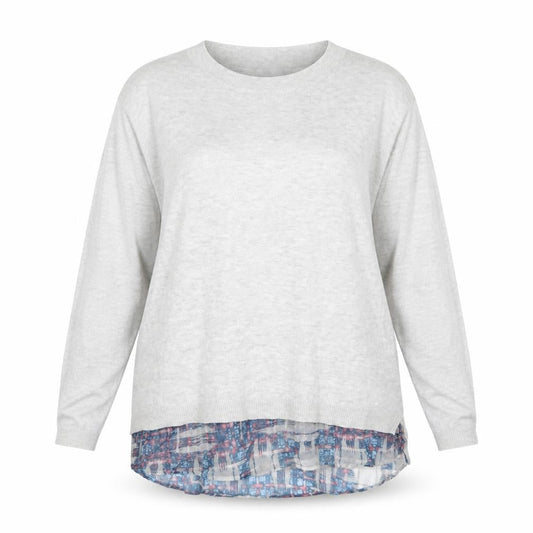 Warehouse Womens Grey  Knit Pullover Jumper Size 10