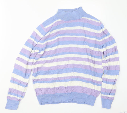 Womens UK Size 10 Marks and Spencer Blue Pullover Jumper