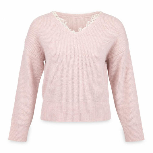 Womens UK Size S Fransa Pink Pullover Jumper