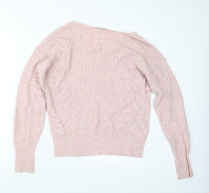 Womens UK Size S Fransa Pink Pullover Jumper