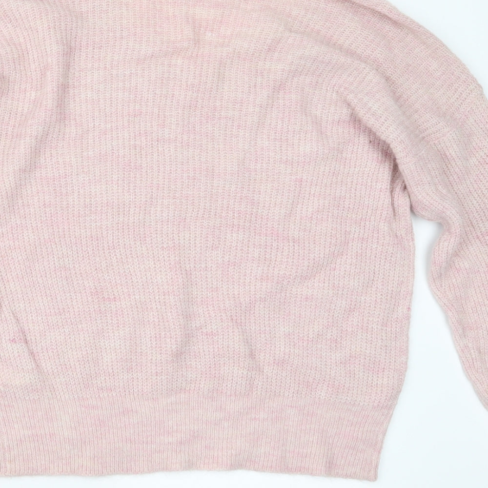 Womens UK Size S Fransa Pink Pullover Jumper