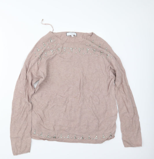 Womens UK Size 14 NEXT Pink Pullover Jumper