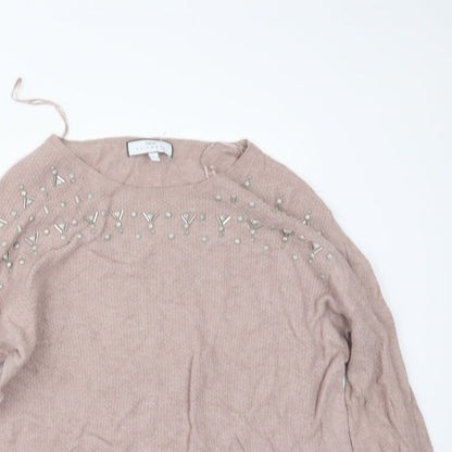 Womens UK Size 14 NEXT Pink Pullover Jumper