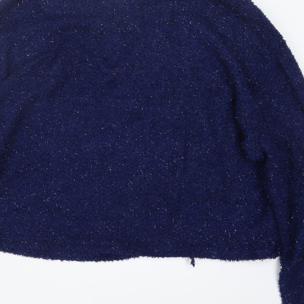 Womens UK Size L Divided by H&M Blue Pullover Jumper