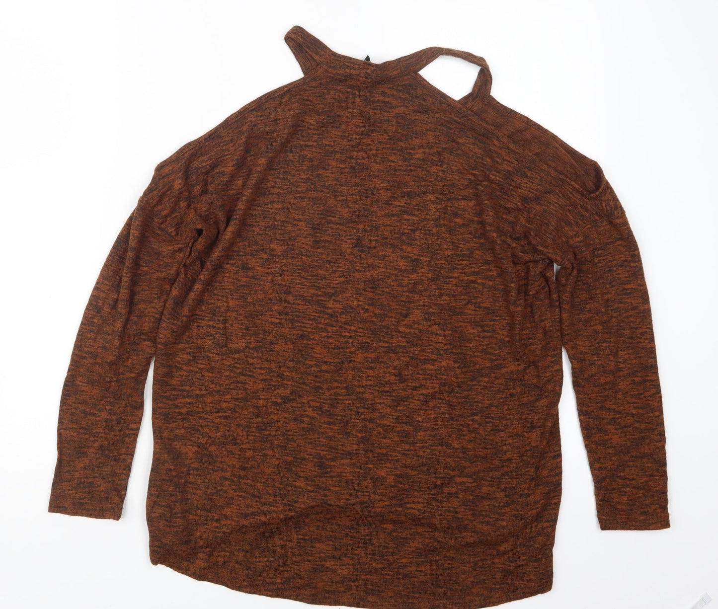 Womens UK Size S New Look Brown Basic T-Shirt