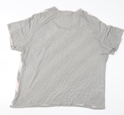 Womens UK Size 24 LUCIA Grey Basic T-Shirt
