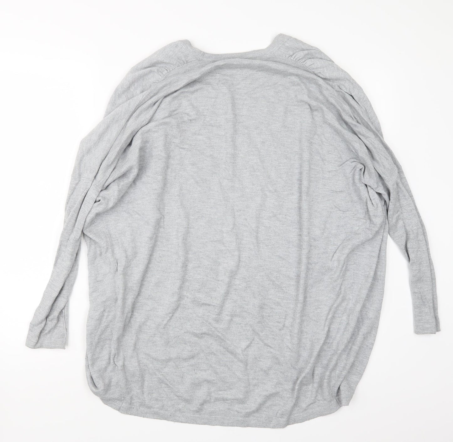 Womens UK Size S Warehouse Grey Cardigan Jumper