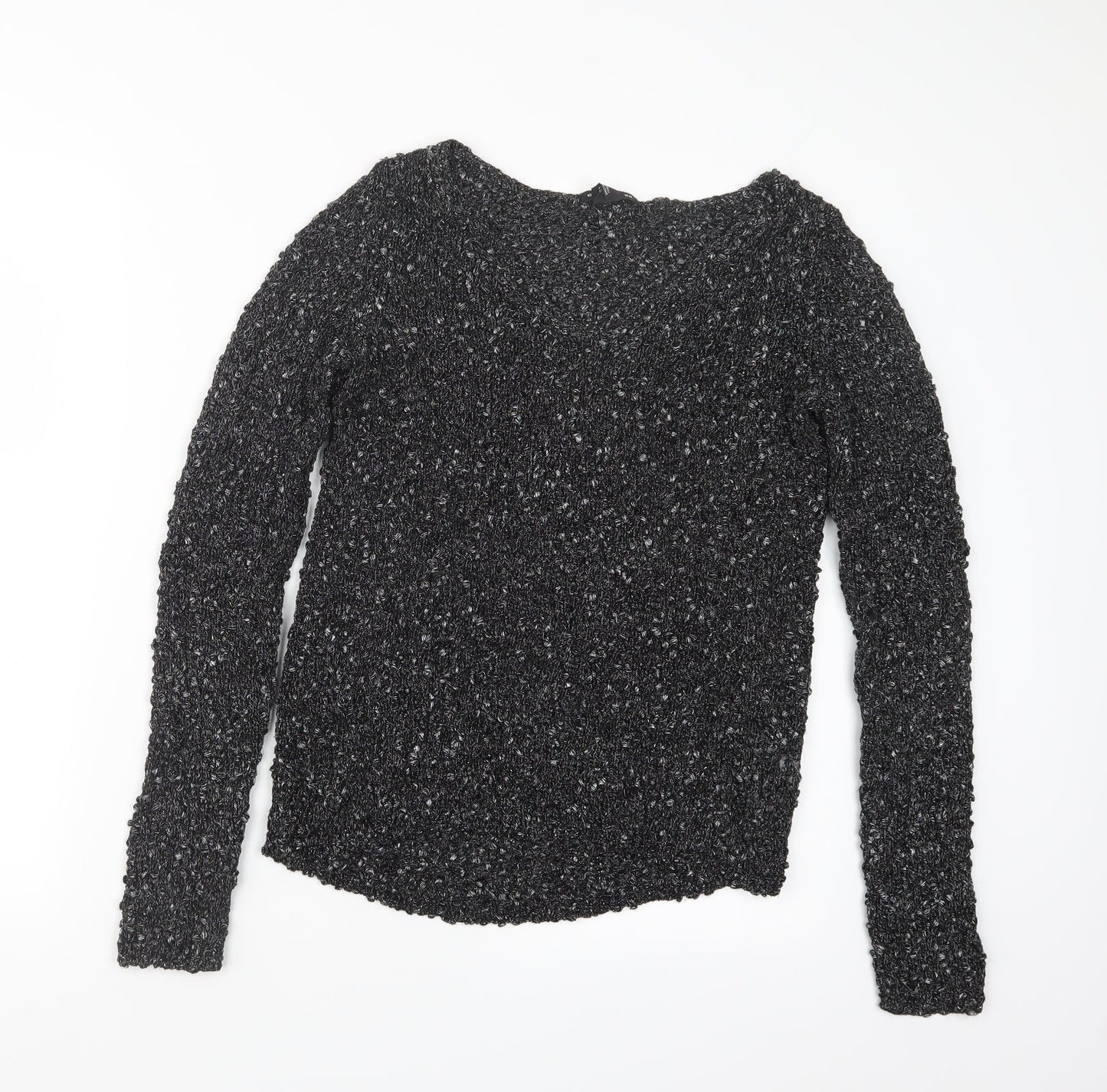 Womens UK Size S Club Monaco Black Pullover Jumper