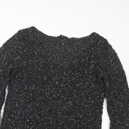 Womens UK Size S Club Monaco Black Pullover Jumper