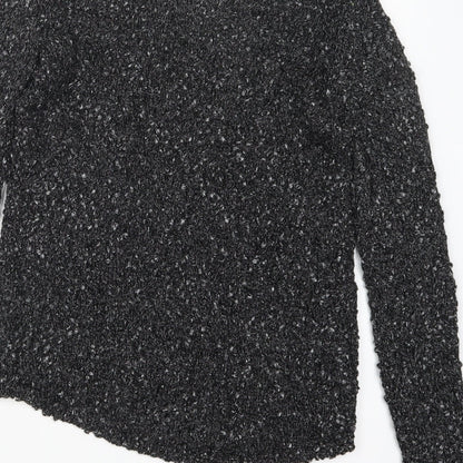 Womens UK Size S Club Monaco Black Pullover Jumper