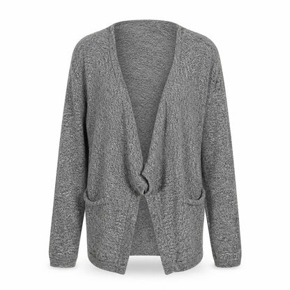 Womens UK Size 14 New Look Grey Cardigan Jumper