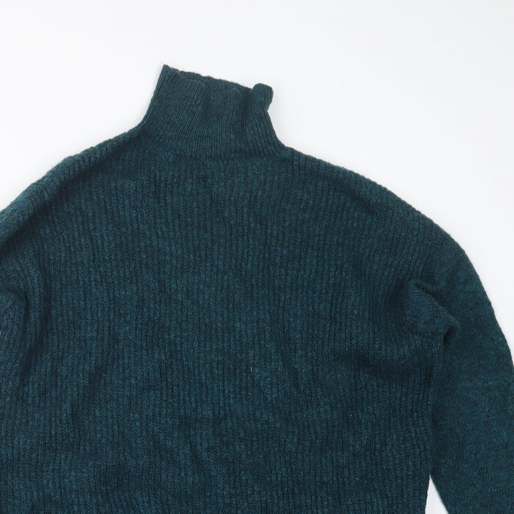 Bershka Womens Blue  Knit Pullover Jumper Size M