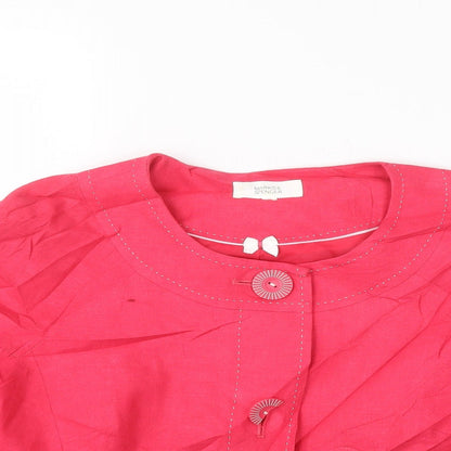 Womens UK Size 14 Marks and Spencer Pink Jacket