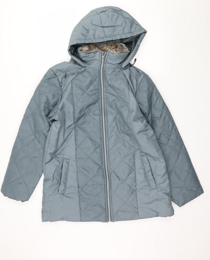 Womens UK Size S Anne De Lancay Grey Parka Coat