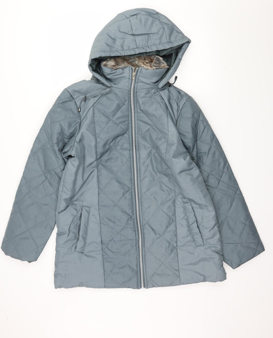 Womens UK Size S Anne De Lancay Grey Parka Coat