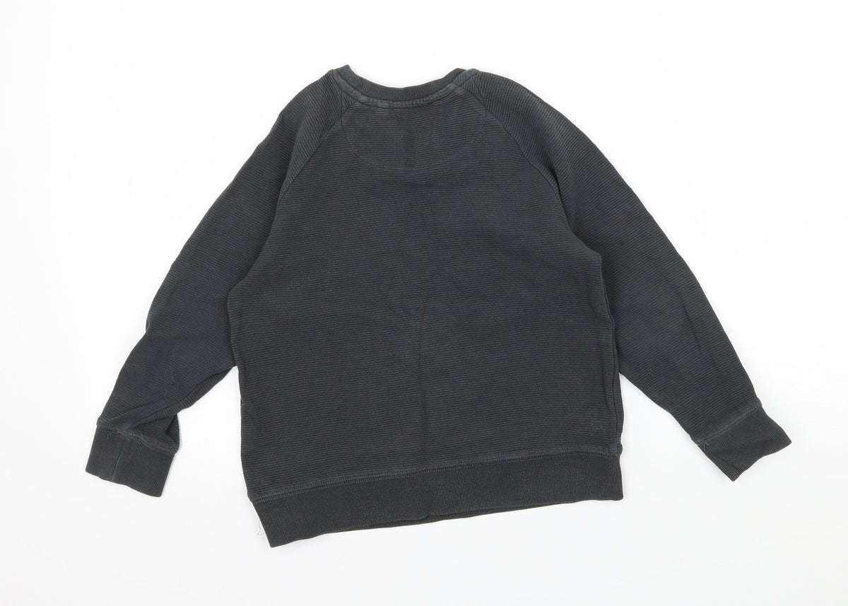 Next Boys Grey  Jersey Pullover Sweatshirt Size 6 Years