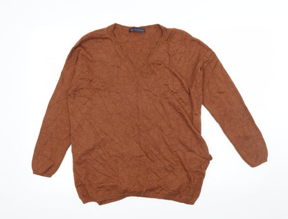 Womens UK Size 8 Marks and Spencer Brown Pullover Jumper