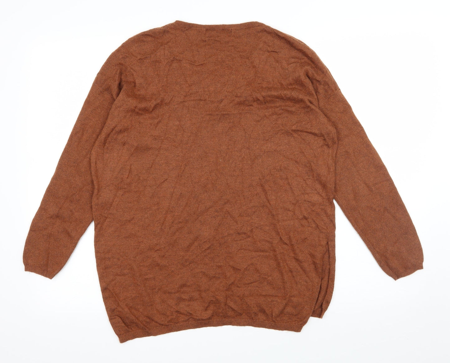 Womens UK Size 8 Marks and Spencer Brown Pullover Jumper
