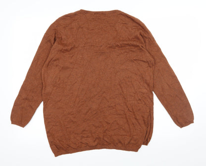 Womens UK Size 8 Marks and Spencer Brown Pullover Jumper