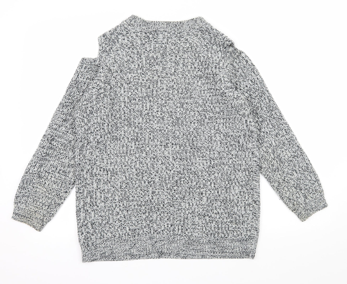 Womens UK Size 12 BeYou Grey Pullover Jumper