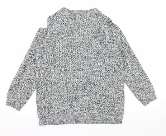 Womens UK Size 12 BeYou Grey Pullover Jumper