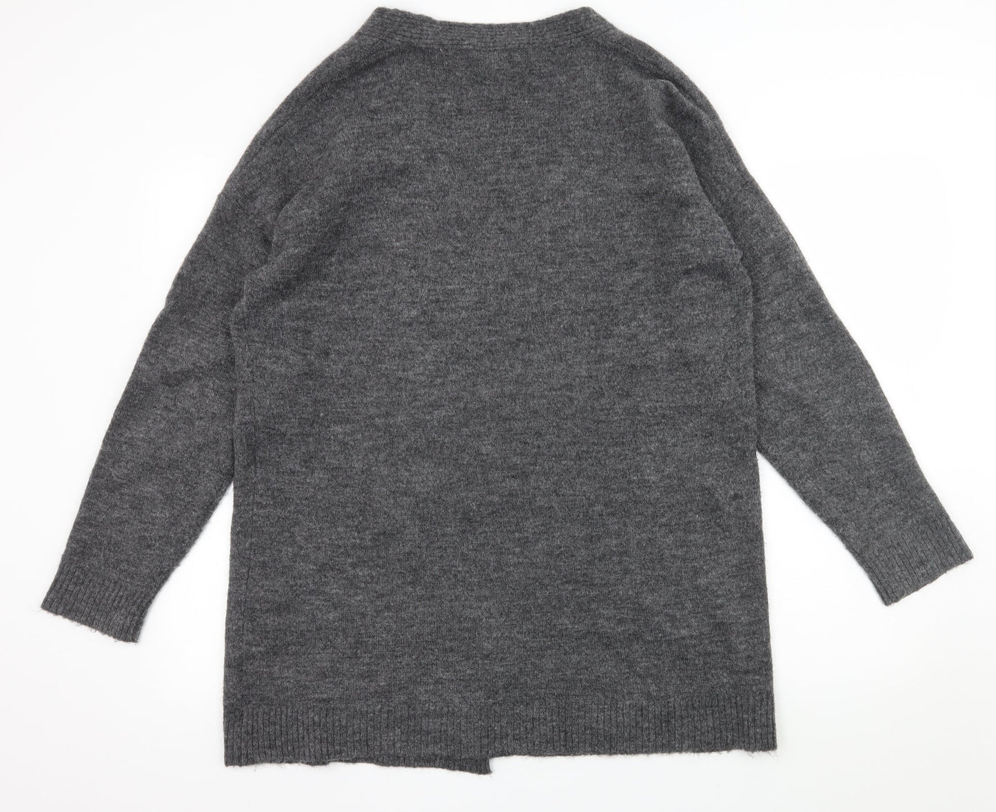 Womens UK Size M Divided Grey Cardigan Jumper