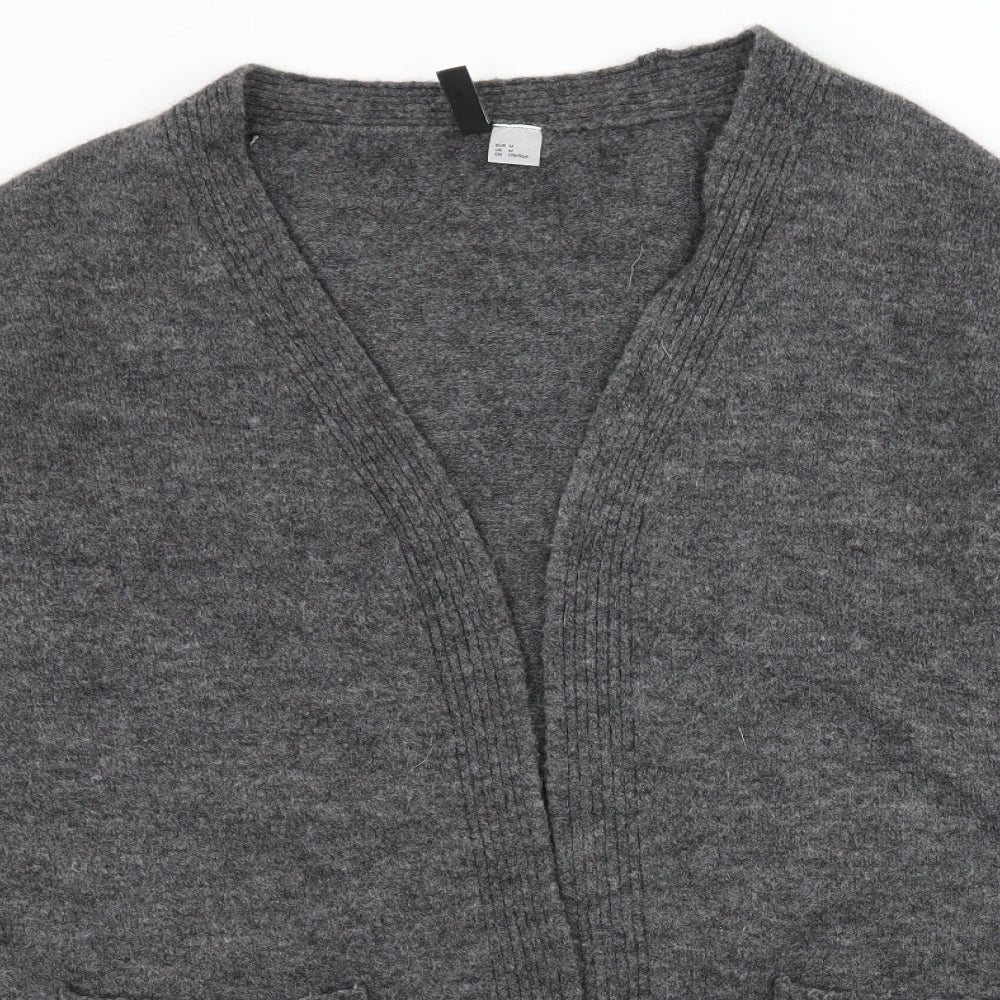 Womens UK Size M Divided Grey Cardigan Jumper
