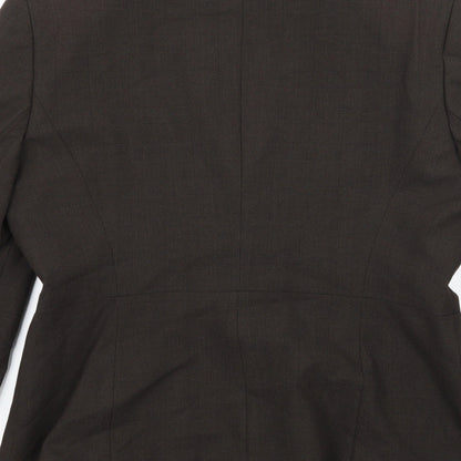 NEXT Womens Brown Check  Jacket Suit Jacket Size 12