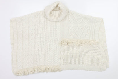 NEXT Girls White  Knit Pullover Jumper Size 11-12 Years