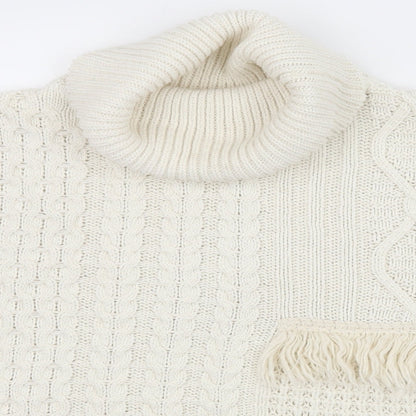 NEXT Girls White  Knit Pullover Jumper Size 11-12 Years