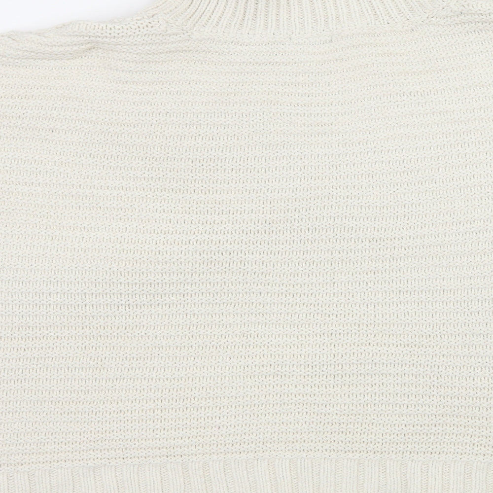 NEXT Girls White  Knit Pullover Jumper Size 11-12 Years