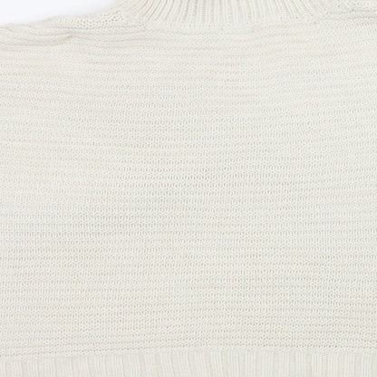 NEXT Girls White  Knit Pullover Jumper Size 11-12 Years